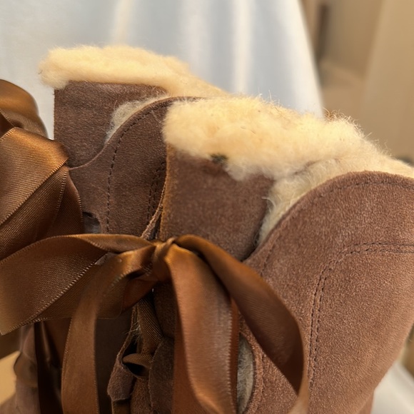 BEARPAW® Taylor Suede Tall Ribbon Boot - - Picture 6 of 8